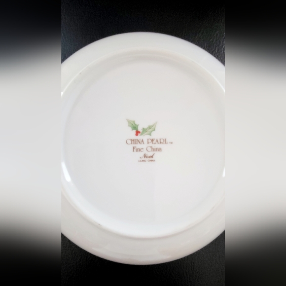 China Pearl NOEL Fine China Liling TWO (2) Vegetable Bowls 9.25" x 2.5" - Picture 7 of 7